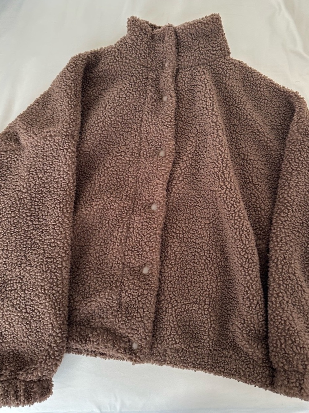 H&M Brown Teddy Fleece Jacket Teddy
